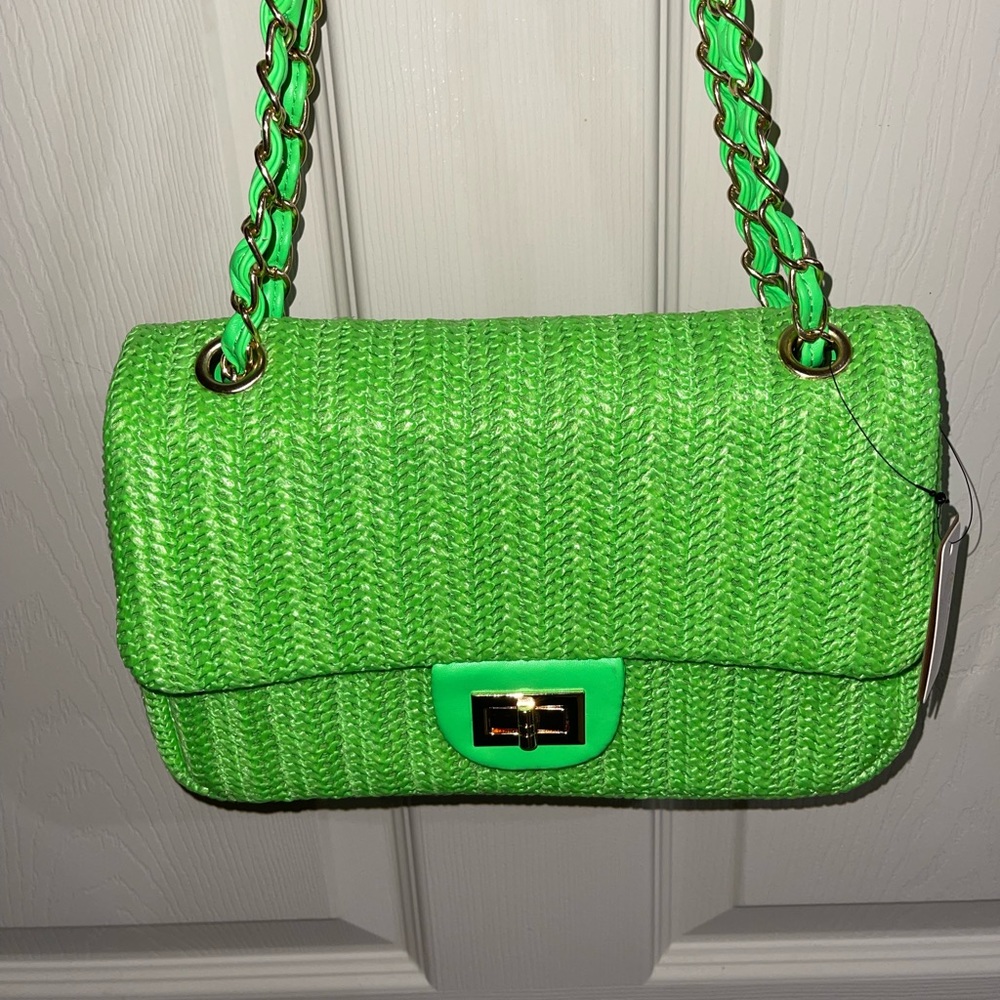 Green Woven Purse